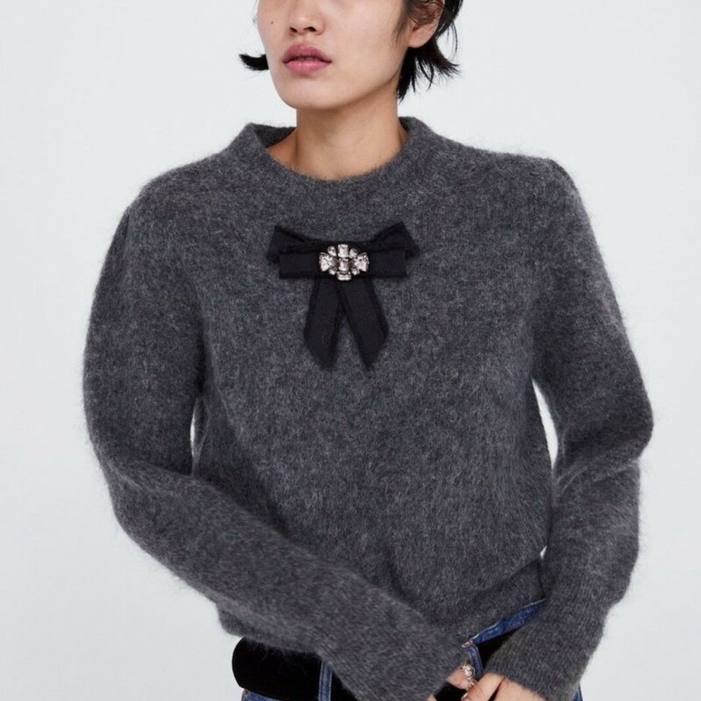 Zara bow sweater - Picture 3 of 5